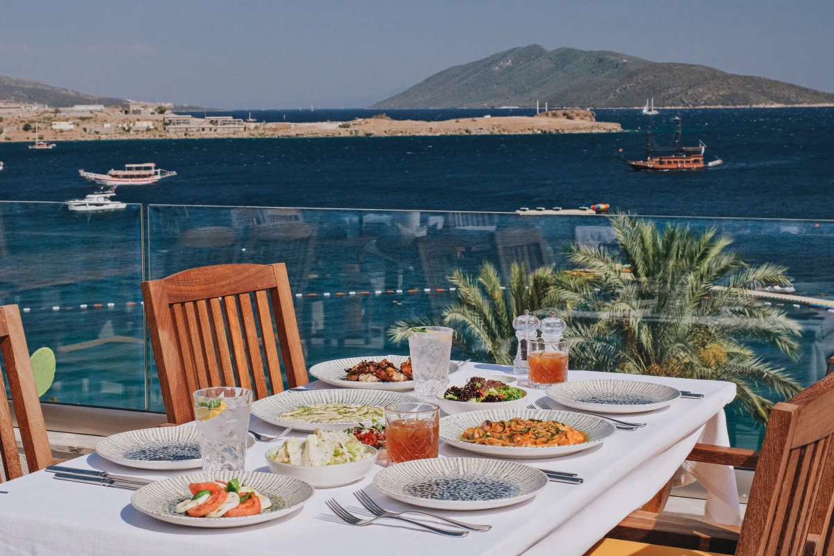 Mirada Exclusive Bodrum, Türk, Yunan ve İtalyan lezzetlerini Bodrum'da