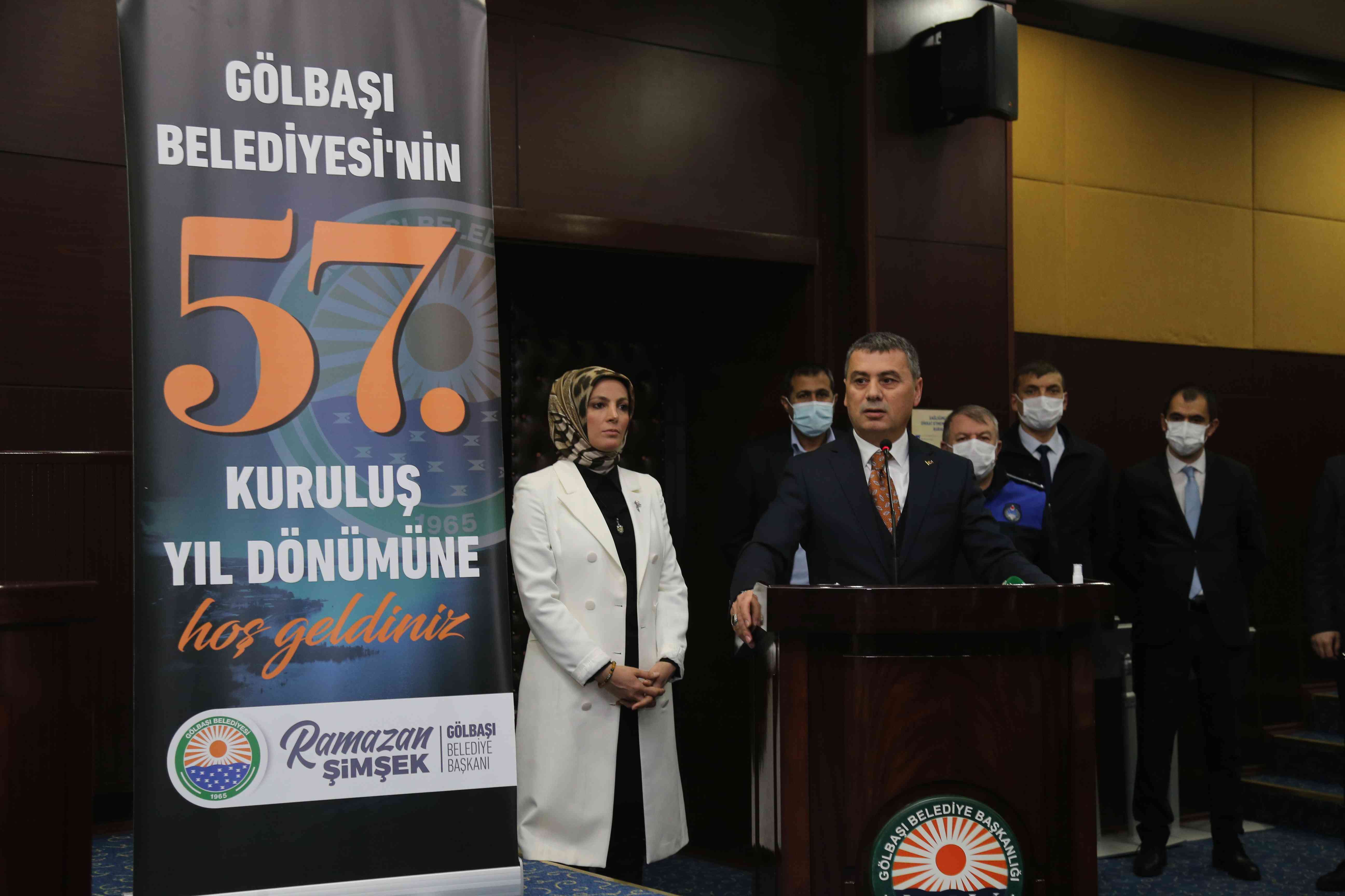 Gölbaşı Belediyesi kuruluşunun 57. yıl dönümünü kutladı