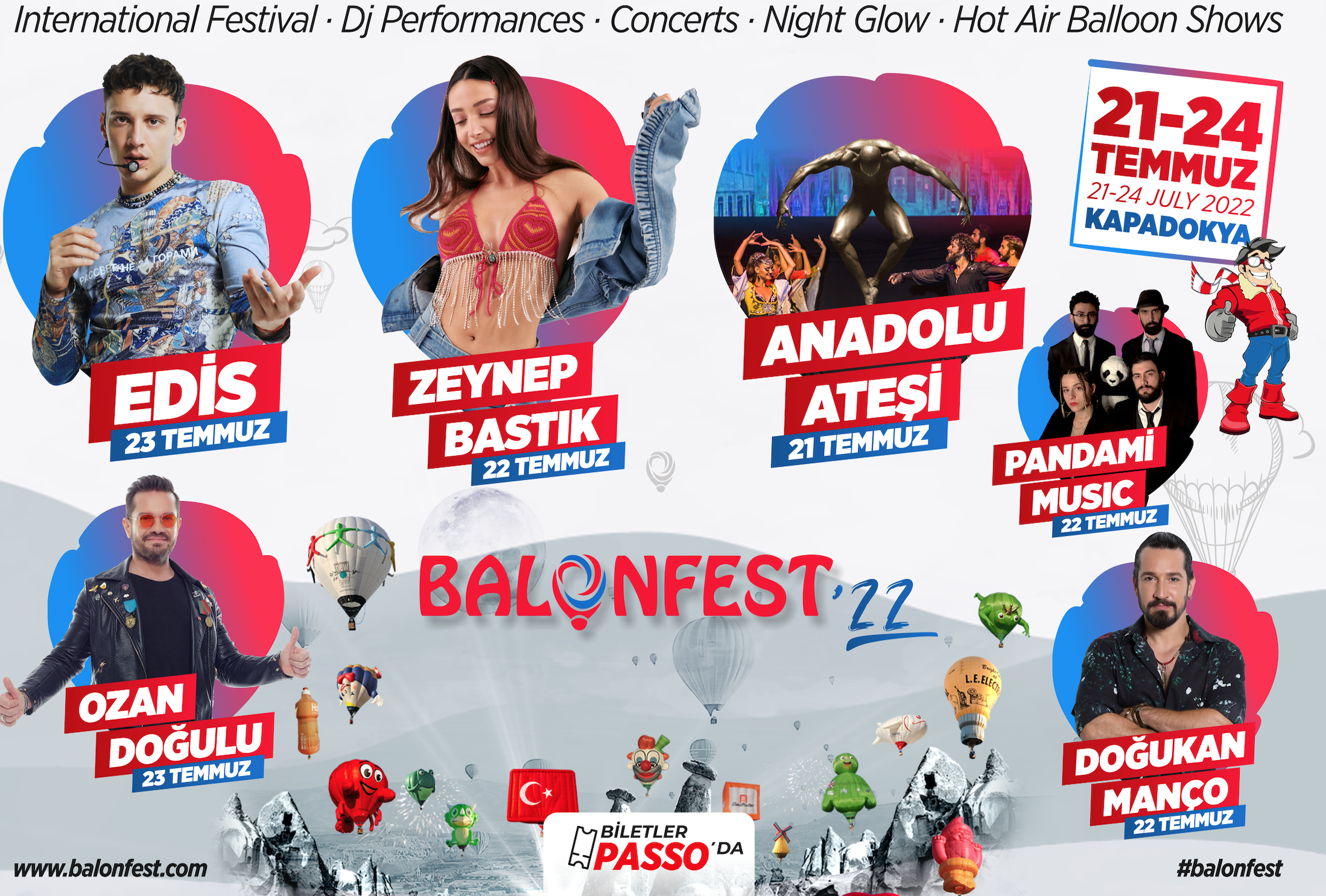 “BalonFest’22”, 21-24 Temmuz tarihleri arasında Kapadokya’da düzenlenecek