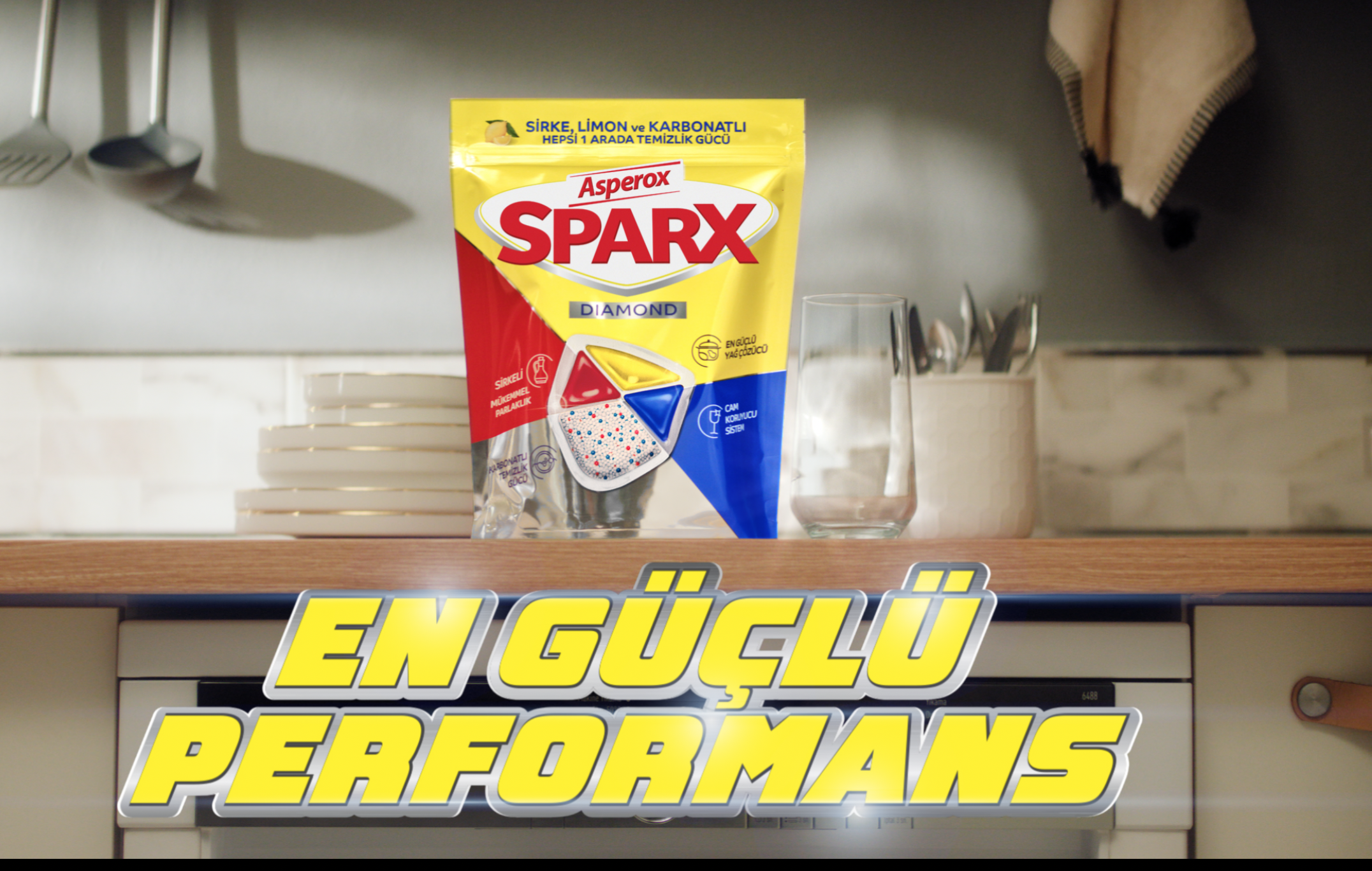 Türkiye’nin Kapsül Bulaşık Makinesi Deterjanı Asperox Sparx